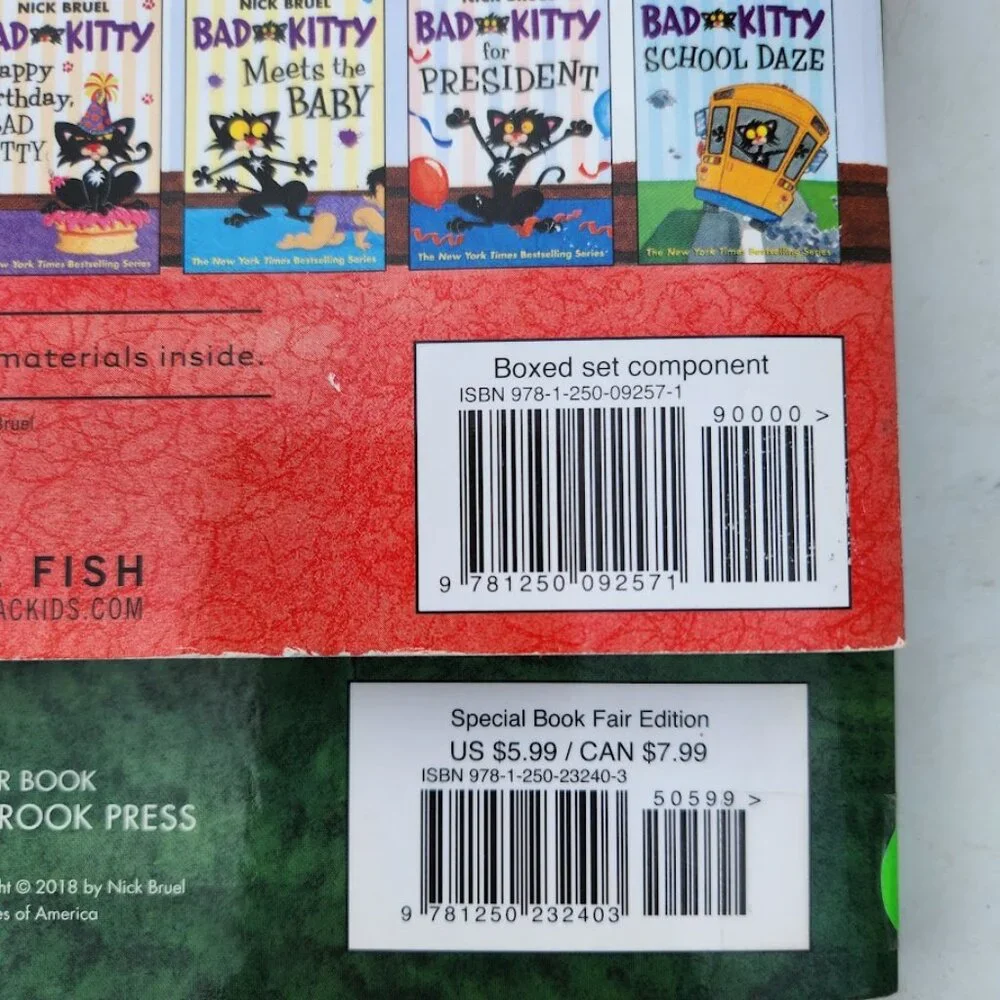 Bad Kitty Book Bundle Books Graphic Novel Comic Book Nick Bruel Uncle Murray The
